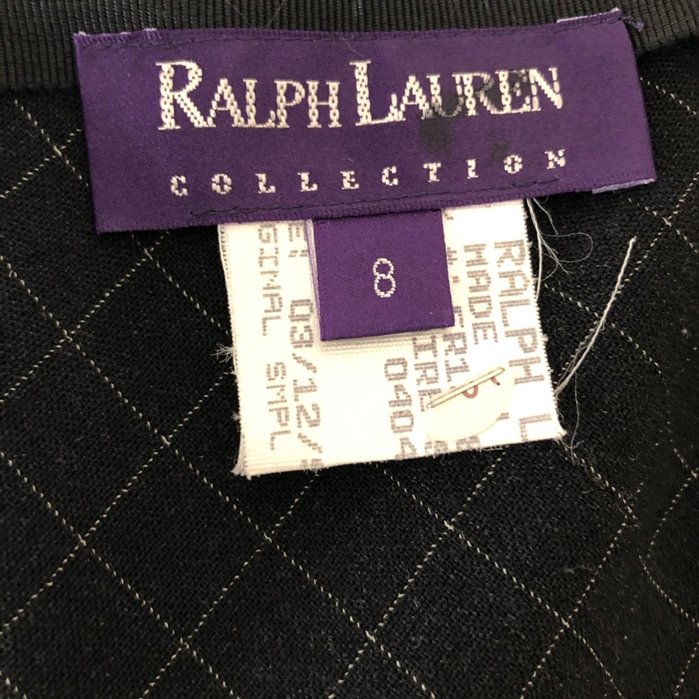 Ralph Lauren Runway Skirt Purple Label Black Sz 8 - Picture 5 of 5